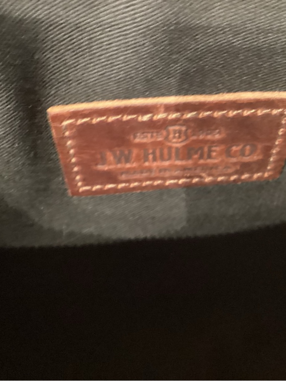 J W HULME American Heritage Large Brown Leather Pouch - Picture 5 of 5